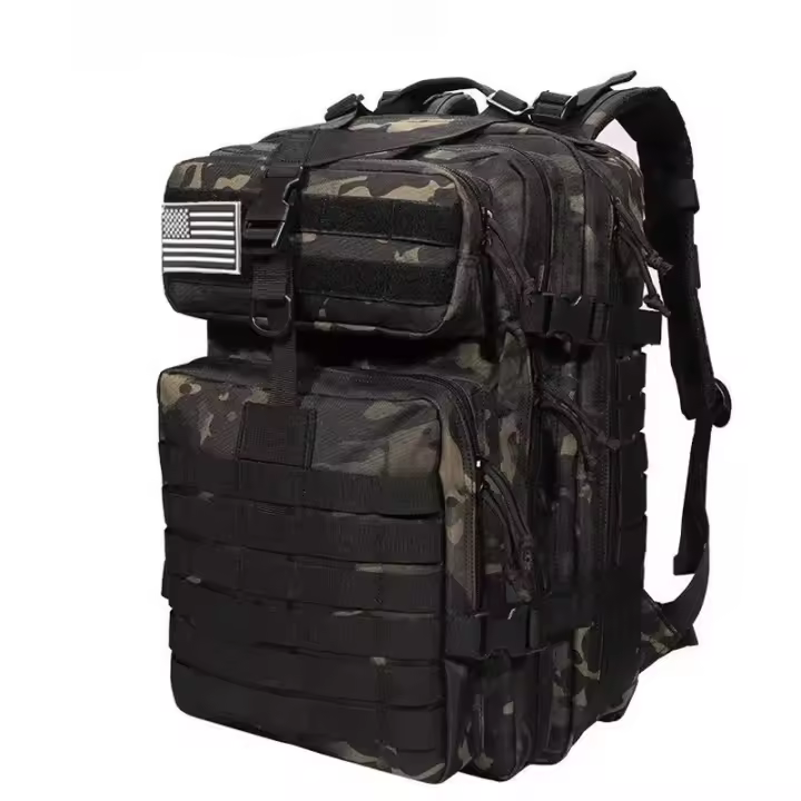 Mochila Táctica Para Hiking Grande Capacidad Camuflaje Para Hombres Viaje Exterior Mochila Táctica De Viaje Con Sistema De Alivio De Peso - 1