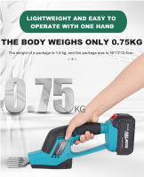 Podadora De Barril Inalámbrica Para Batería Makita 18V 2-en-1 Mini Portátil Eléctrica Para Cortar Grama Y Trabajar En Jardín - details 15