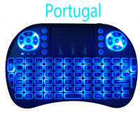 Teclado Mini Inalámbrico I8 2.4G USB Con Iluminación Retroiluminada Para Android TV Box PC Ratón Air Touchpad Compatible Con Inglés Ruso Francés Español Portugal - details 3