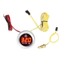 Gauge De Temperatura De Agua 52mm Para Coche Muestra Digital Con Sensor De Temperatura Y Alarma Pantalla LED 9-36V - details 6