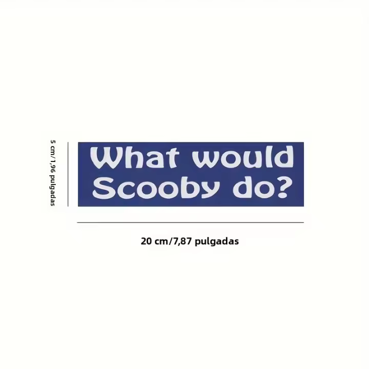 Pegatina De Coche Impermeable Para Ventanas Parabrisas Y Maletero De Vinilo Resistente Con Diseño De What Would Scooby Do Accesorios Exteriores Para Automóviles - 1