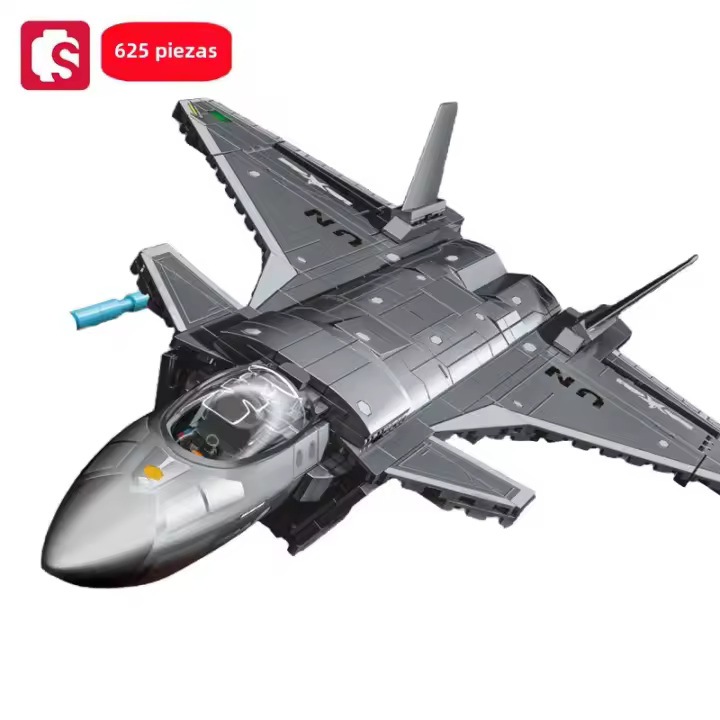 SEMBO Serie Militar Avión De Combate En Construcción Bloques De Construcción MOC Modelo De Avión Armado Juguetes Regalos Para Niños Y Niñas a Partir De 6 Años - 1