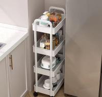 Carrito De Almacenamiento Móvil De 3 Niveles Plástico Multifuncional Organizador Doméstico Para Cocina Accesorios De Casa - details 5