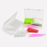 134 herramientas de bordado de diamantes, kit de accesorios de pintura de diamantes con caja de almacenamiento de diamantes, puntada rápida, pegamento, placa de diamante y etiqueta para manualidades de bricolaje - details 0
