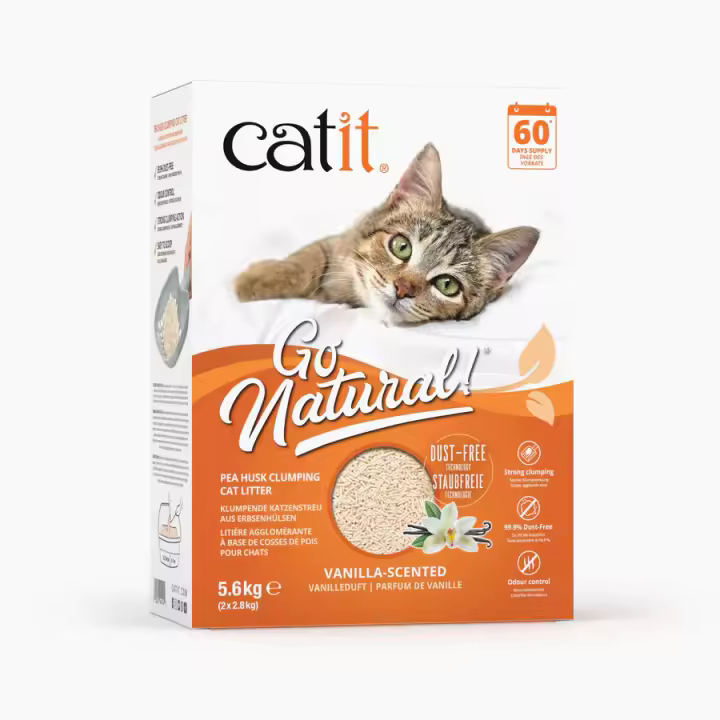 Catit Arena para Gatos Aglomerante de Cáscara de Guisante Catit Go Natural Modelo: Vainilla - 1