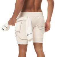 Shorts Deportivos Para Hombre 2 En 1 Running Bottoms De Playa Fitness Entrenamiento Verano Shorts De Correr - details 27