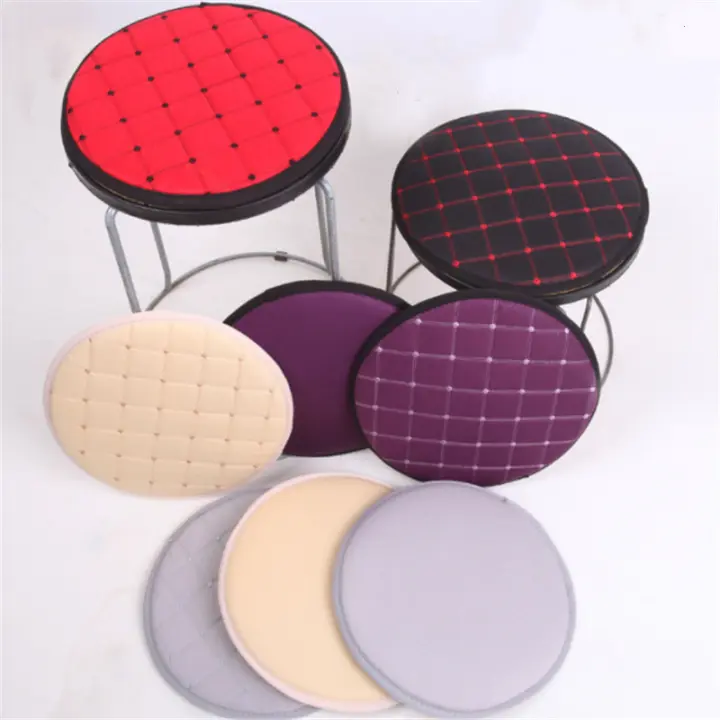 Cojín Redondo Para Silla De Casa Cocina Oficina Almohadilla De Asiento Diametro 30cm Antideslizante Moderno Y Removible Para Adultos - 1