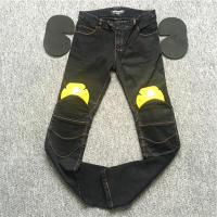 Clásicos Jeans De Motocicleta Negros Y Azules Con Protección De Rodilla Y Cadera Pantalones De Carreras Motocross Para Motorbike Ciclismo Protección Contra Choques - details 0