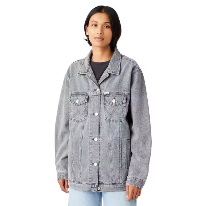 Ropa mujer Chaquetas Wrangler Chaqueta Vaquera Heritage Gris - 1