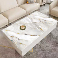 Papel Tapiz Autoadhesivo De Patrón De Mármol Para Decoración De Hogar Sala De Estar Comedor Cocina Resistente Al Aceite Decoración De Fondo - details 6