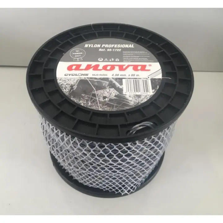 HILO DESBROZADORA ANOVA CYCLONE GRIS 4 mm E/80 m - 1