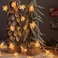 Cadena De Luces LED Estrella Y Bolita Impermeable Para Decoración De Fiestas Cumpleaños Boda Camping Canopy Toldo Jardín - details 4