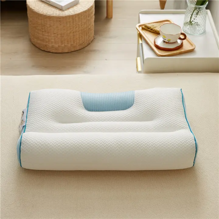 Forma de almohada para proteger las vértebras cervicales núcleo de la almohada dormitorio del estudiante solo hogar un par de almohadas de tracción - 1