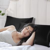 2pcs Fundas De Almohada De Satén Seda Para Cabello Y Piel Coral Tamaño Estándar Super Suaves Fundas De Almohada Poliéster Sin Estampado Proveniente De Mainland China - details 1