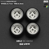 BNDS Rines De Aleación Con Neumáticos De Goma Para Vehículo De Escala 1/64 Estilo JDM VIP 8.3mm Conjunto De 4 Piezas Accesorios Detallados Para Modelo De Coche - details 22