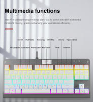 Teclado Mecánico De Juego E-YOOSO Z77 Rainbow 87 Teclas Con Switches Rojos Negros Marrones Y Azules Para PC Laptop Con Cable USB - details 6