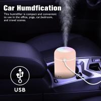 Mini humidificador de 4,68*3,07 pulgadas, humidificador de niebla USB de 300 ml, humidificador ultrasónico silencioso con luz LED, difusor de aceite esencial portátil, múltiples modos de pulverización, apagado automático, adecuado para el hogar - details 4