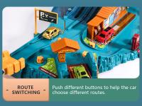 Juguete Interactivo De Dinosaurio Para Niños Coche De Ferrocarril Eléctrico Con Parking Y Aventura Juego De Construcción Mecánico Para Cerebro - details 3