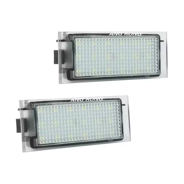 ANGRONG 2X Lámpara LED De Placa De Licencia CANBUS Para Renault Laguna Master Megane Trafic MK3 Luz Blanca Sin Advertencias De Error Peso 88g - 1