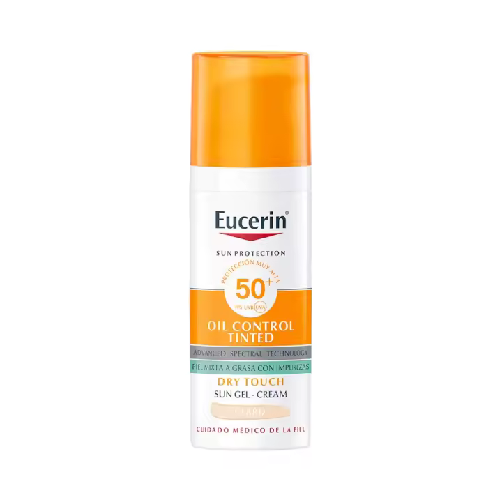 EUCERIN SUN GEL CREMA COLOR CLARO OIL DRY TOUCH FPS 50+ 50 ML PK - 1