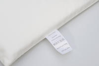 LALA - Cuna de Bebe envolvent de Algodón Puro satinado Blanco barandilla de Bebe almohadilla de Protección satinado Blanco 60*30*3 extraible y lavable, - details 10