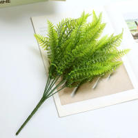 Planta Artificial DIY Con 7 Ramas Y 49 Hojas De Plástico Verde Falso Para Decoración De Navidad En Casa Y Mesas - details 6