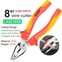 Alicates De Corte De Alambre Aislados LAOA VDE De 6'' 7'' 8'' Combinación Diagonal Nariz De Agujas Para Electricista Resistencia a Alta Tensión - details 3