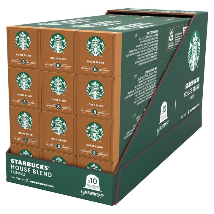STARBUCKS by NESPRESSO - House Blend - Tueste Medio, intensidad 8 - 12x10caps (120 cápsulas) - 1