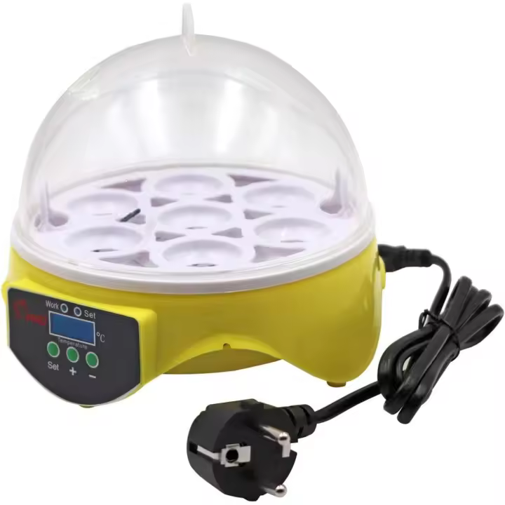 Incubadoras De Huevos Automaticas De 7 Huevos, Pantalla Digital Led, Huevo Incubadora Para Gallinas Pollos Patos Codornices Reptiles, Tortugas, Pájaros - 1