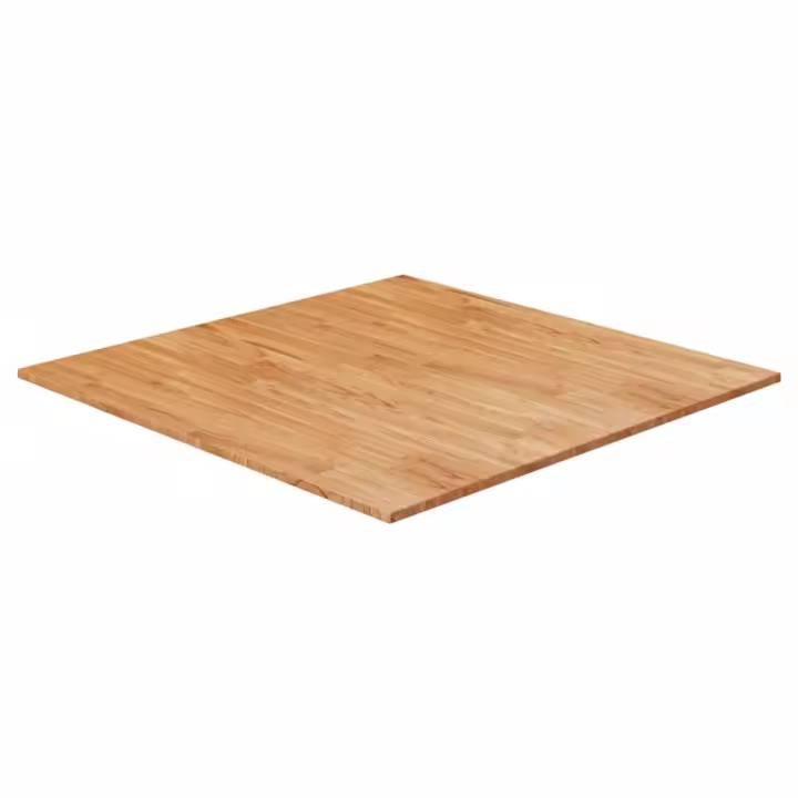 vidaXL Tablero de mesa cuadrada madera roble marrón claro 90x90x2,5 cm - 1