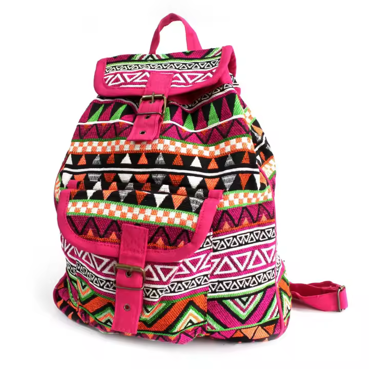 Tejido Jacquard - Mochila Rosada - 1