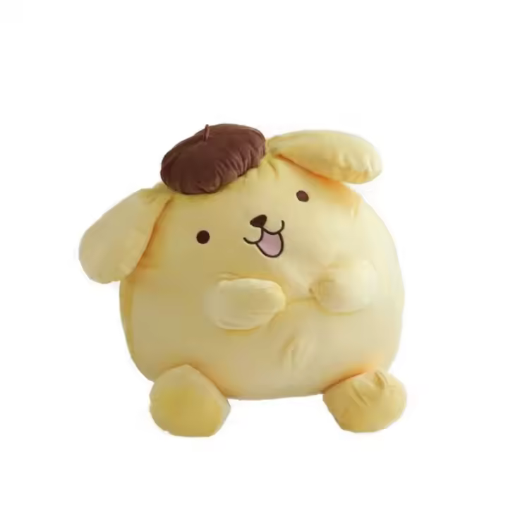 Muñeco De Peluche Sanrio Pompompurin De 40-50cm Tamaño Grande Suave Regalo Lindo Para Niños Decoración De Habitación - 1