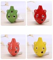 1pcs Flauta De Ocarina Colorida Soprano C Con 6 Agujeros Mini Flauta Cerámica Instrumento Musical Para Niños Juguete - details 10