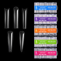 240pcs Uñas Postizas De Acrílico Transparentes Y Largas Para Arte De Uñas Decoración De Ballet Vitrina De Belleza - details 0