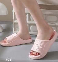 Sandalias De Verano Antideslizantes Para Mujer Con Dibujos De Oso Para Baño Y Hogar EVA Cómodas Plataforma Sin Tacón Para Playa Interior Y Exterior - details 0