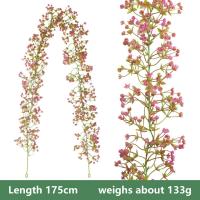 Guirnalda De Flores Artificiales Gypsophila 175cm Para Decoración De Boda Jardín Y Fiesta Adorno De Arco Y Hogar - details 6