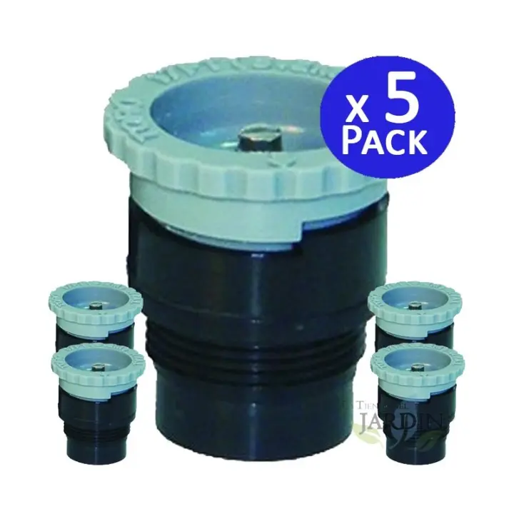 TORO Pack 5 Tobera para difusores de riego Toro T-VAN17 | Alcance 5,20 m | Boquilla Rosca Macho | Angulo Ajustable - 1