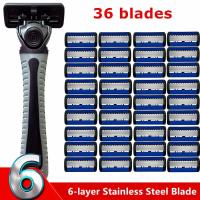 Afeitadora Manual De Seguridad Razor Classic 6 Fojos Para Hombres Y Mujeres Eliminación Del Vello En El Brazo Pierna Y Boca Rasador De Mano - details 0