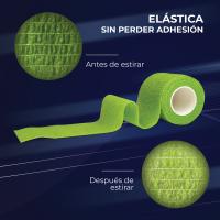 LA MISTT Venda Cohesiva Autoadhesiva 5 cm x 4,5 m  12 Rollos  Cinta Elástica Adhesiva Deportiva - details 1