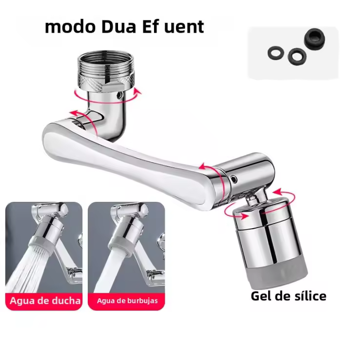 Extensor De Grifo Universal 1080 Rotación Cabezal De Rojellera Extensión De Brazo Robótico Para Cocina Aerator Aparato De Agitación De Agua - 1