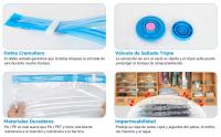6 UnidadesAhorro Espaciopara Guardar RopaRopa de CamaRedonesAlfajadasMantasMulticolor - details 1