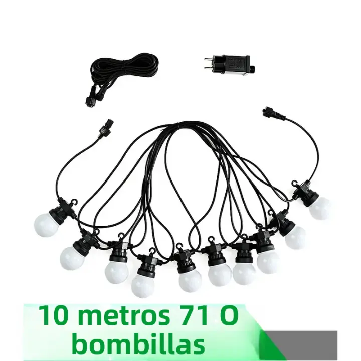 Lámpara De Globos LED Impermeable 23M Para Exterior Camping Decoración De Navidad Boda Jardín Patio Cadena De Luces Conectable - 1