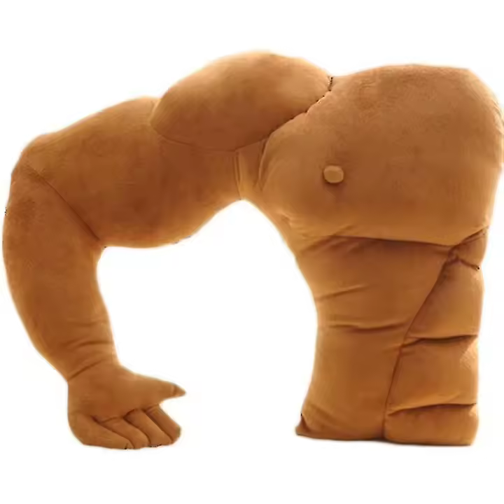 Soft Body Pillows Cute Muscular Boyfriend Arm Pillow Shape Large Comfort Pillow Warm Arm Pillow Birthday Gift For Girlfriend - 1