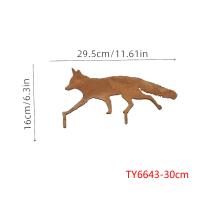 Fox De Metal Rústico Para Jardín Accesorio Decorativo De Halloween Funcional Para Mejora Del Jardín Exterior - details 1