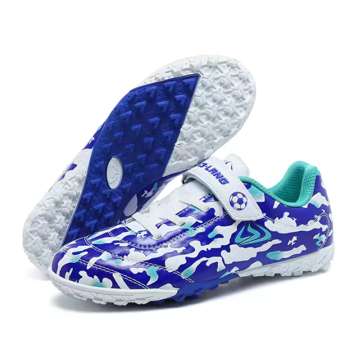 Zapatos De Fútbol Para Niños Y Estudiantes Tamaño Pequeño Antideslizantes Entrenadores De Práctica En Pradera Zapatillas De Microfibra Para Jóvenes - 1