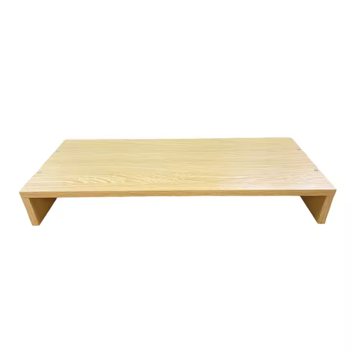 Acomoda Textil – Soporte para Monitor de Madera 49x19x7 cm . Elevador de Pantalla Ordenador y Televisión para Escritorio, Oficina y Despacho Organizador de Espacio. - 1