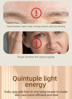 Máscara Fotorejuvenecimiento Doméstico Instrumento De Belleza Con Gran Serie De Luces USB Recargable Material Acrílico Regalo Ideal Para Cuidado Facial Y Rejuvenecimiento De Piel - details 2
