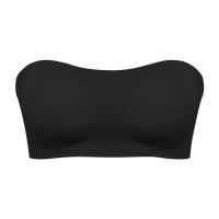 Sujetador push up sin tirantes para mujer, sexy, con hebilla fija cruzada, tirantes, acolchado de silicona antideslizante, top tipo bandeau - details 2