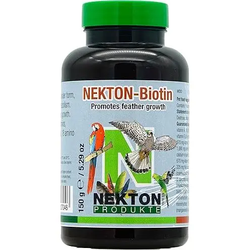 NEKTON BIOTIN Complejo vitamínico estimulante del crecimiento de plumas, 35 gr - 1
