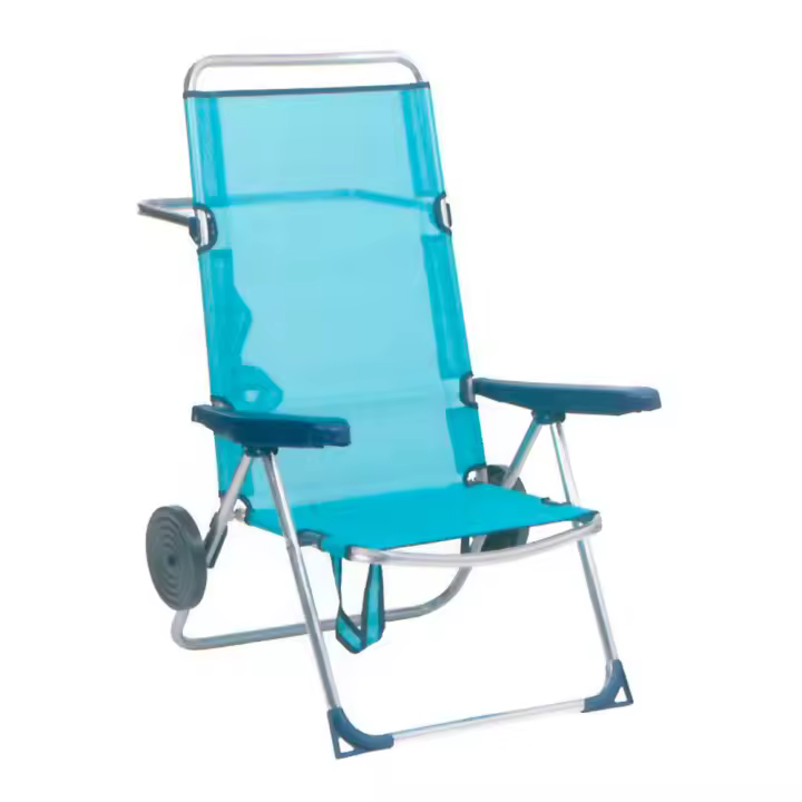 Alco - Playera Alta Ruedas Plegable Aluminio - Resistente Intemperie - Impermeable - Lavable - 1